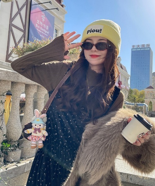 Ritzy（リッツィー）の「ハイネック  ピコットレース  ニットインナー（ニット/セーター・レディース・ホワイト/ベージュ/イエロー/モカ/ブラック・FREE）」の20枚目の写真