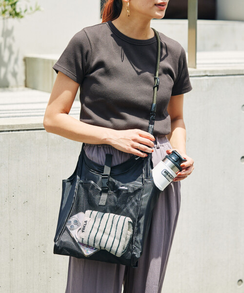 Nahe(ネーエ)の「nahe/ネーエ SHOPPER S エコバッグ(エコバッグ/サブバッグ・メンズ・イエロー/レッド/グリーン/ブルー/ブラック・ONE SIZE)」の17枚目の写真