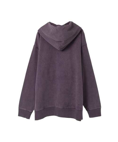 CONVERSE TOKYO(コンバーストウキョウ)の「PATCHWORK LOGO HOODIE(パーカー・レディース・パープル/ボルドー/ブラック・SMALL/MEDIUM)」の7枚目の写真