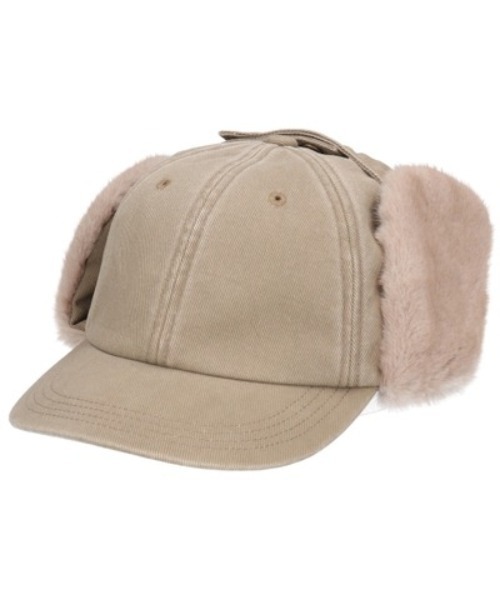 milsa（ミルサ）の「milsa/ミルサ キャップ ピグメントイヤーフラップ 254061206（キャップ・レディース・ブラック/ベージュ/グレー・FREE）」の2枚目の写真