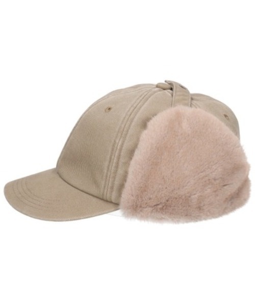 milsa（ミルサ）の「milsa/ミルサ キャップ ピグメントイヤーフラップ 254061206（キャップ・レディース・ブラック/ベージュ/グレー・FREE）」の6枚目の写真