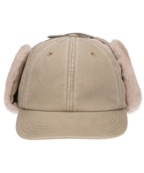 milsa（ミルサ）の「milsa/ミルサ キャップ ピグメントイヤーフラップ 254061206（キャップ・レディース・ブラック/ベージュ/グレー・FREE）」の4枚目の写真