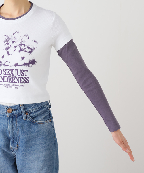 Carne Bollente（カルネボレンテ）の「Carne Bollente / カルネボレンテ Kitten Crush（Tシャツ/カットソー・レディース・ホワイト・SMALL）」の12枚目の写真