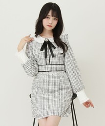 ワンピース（ホワイト/白色系・ツイード）ファッション通販