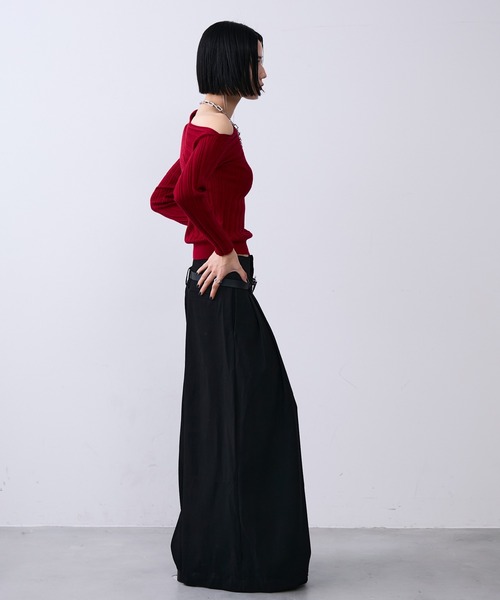 MONOe(モノエ)の「ビンテージペイズリー柄ダブルタックワイドパンツ(その他パンツ・レディース・ブラック/グレー・L/M/S)」の19枚目の写真