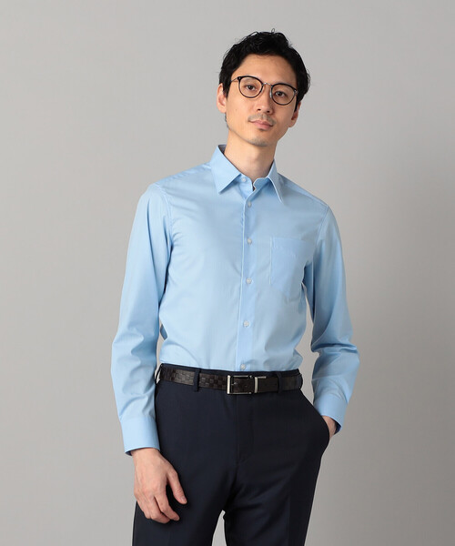 COMME CA MEN(コムサメン)の「コットンブロード レギュラーカラーシャツ(シャツ/ブラウス・メンズ・ホワイト/サックスブルー・L/M/S)」の2枚目の写真