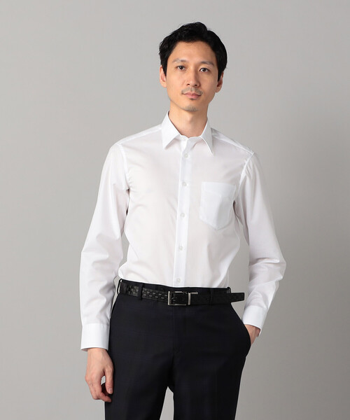COMME CA MEN(コムサメン)の「コットンブロード レギュラーカラーシャツ(シャツ/ブラウス・メンズ・ホワイト/サックスブルー・L/M/S)」の5枚目の写真