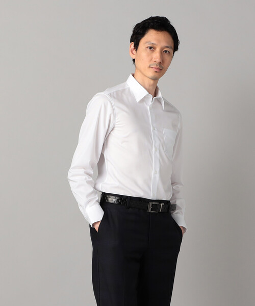 COMME CA MEN(コムサメン)の「コットンブロード レギュラーカラーシャツ(シャツ/ブラウス・メンズ・ホワイト/サックスブルー・L/M/S)」の7枚目の写真