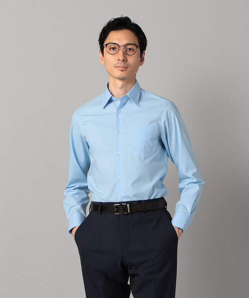 COMME CA MEN(コムサメン)の「コットンブロード レギュラーカラーシャツ(シャツ/ブラウス・メンズ・ホワイト/サックスブルー・L/M/S)」の11枚目の写真