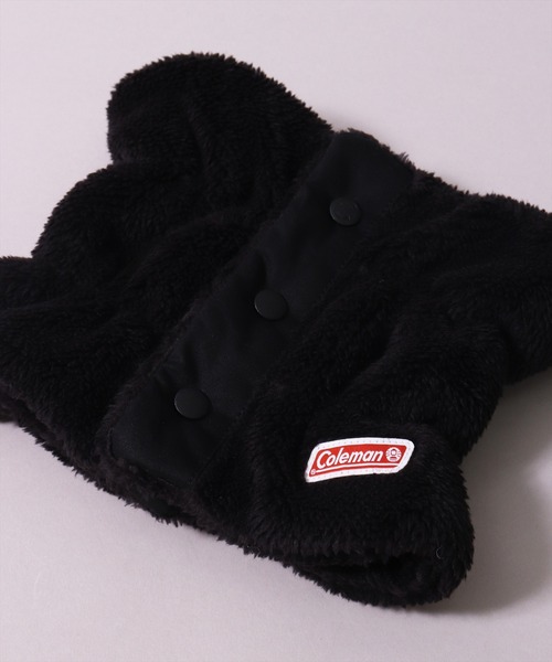 LF)【Coleman】【キッズ】フロント ボタン シャーリング ボア ネック