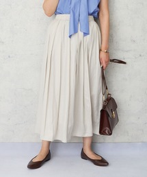 JETSET SOLO PLUS （ジェットセットソロプラス）の「【JETSET SOLO PLUS】コーティングサテン ミディ丈スカート（スカート）」