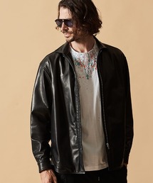 ACANTHUS（アカンサス）の「mj11187- Leather Zip Shirt Jacket レザージャケット(L2601)（その他アウター・メンズ）」