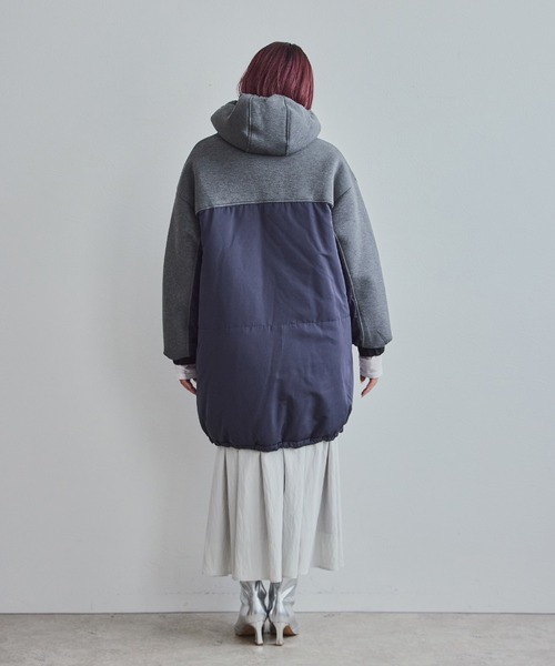 LHELBIE（レルビエ）の「ミックスモンスターコート（その他アウター・レディース・ネイビー系/ライトベージュ/ブラック・M）」の7枚目の写真