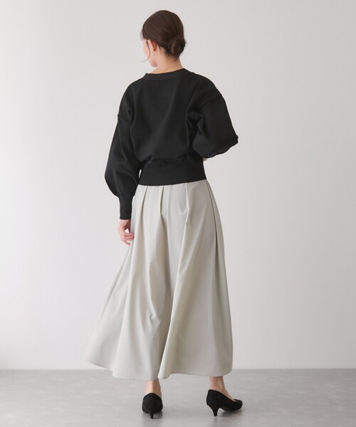 Jayro（ジャイロ）の「Vネックカーディガン（カーディガン/ボレロ・レディース・ブラック/チャコールグレー/オフホワイト/ダークブラウン・M）」の10枚目の写真