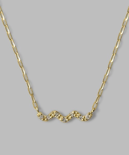 4℃(ヨンドシー)の「【The Tidal】K10イエローゴールド ネックレス(ネックレス・レディース・イエローゴールド・FREE)」の1枚目の写真