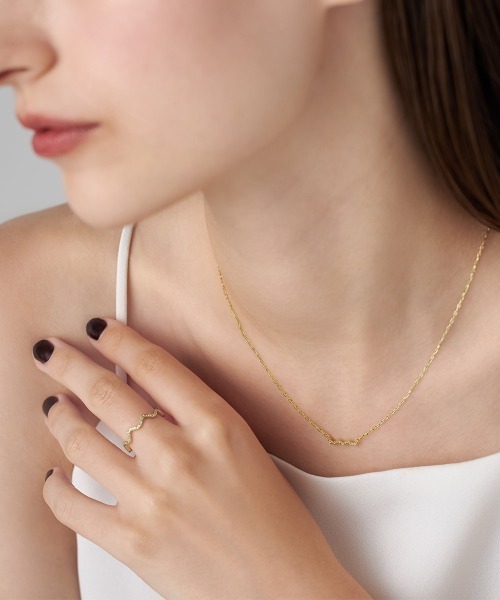 4℃(ヨンドシー)の「【The Tidal】K10イエローゴールド ネックレス(ネックレス・レディース・イエローゴールド・FREE)」の6枚目の写真