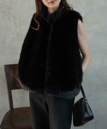 Muffiny（マフィニー）の「ハイネックリブベスト（ベスト）」