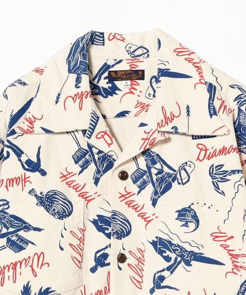 SUN SURF（サンサーフ）の「SUN SURF / CORDUROY OPEN SHIRT（シャツ/ブラウス・レディース・オフホワイト・MEDIUM）」の3枚目の写真