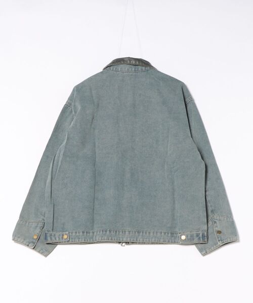 B.I.D.(ビーアイディー)の「《ヴィンテージライクデニムジャケット》(デニムジャケット・メンズ・ブルー・LARGE/MEDIUM)」の2枚目の写真