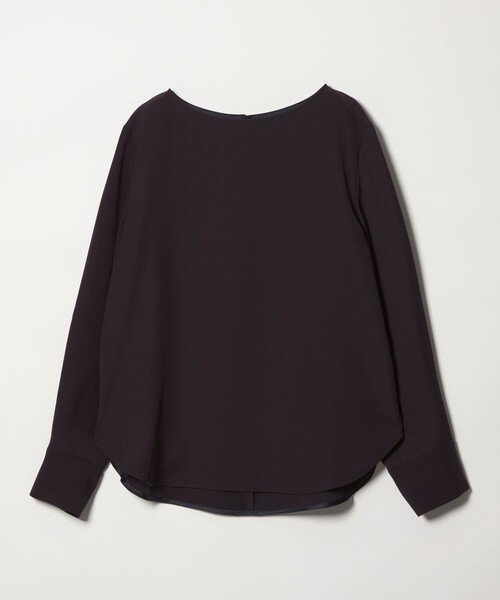 green label relaxing(グリーンレーベルリラクシング)の「クルーネック ブラウス(シャツ/ブラウス・レディース・オフホワイト/ネイビー・FREE)」の12枚目の写真