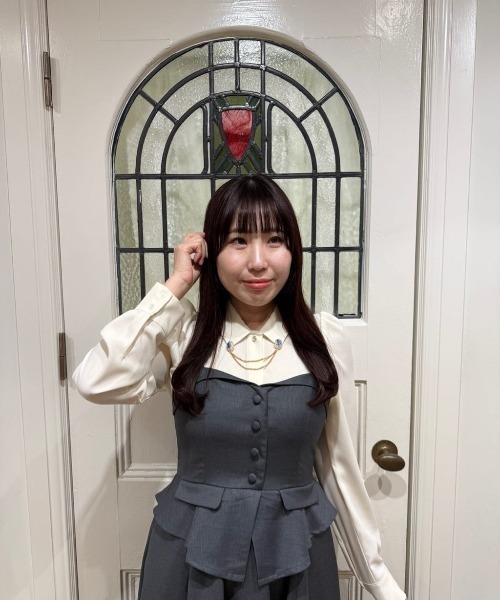 an another angelus（アンアナザーアンジェラス）の「ビスチェコンビキャミワンピース/fint フィント（ワンピース・レディース・ネイビー/グレー・FREE）」の18枚目の写真