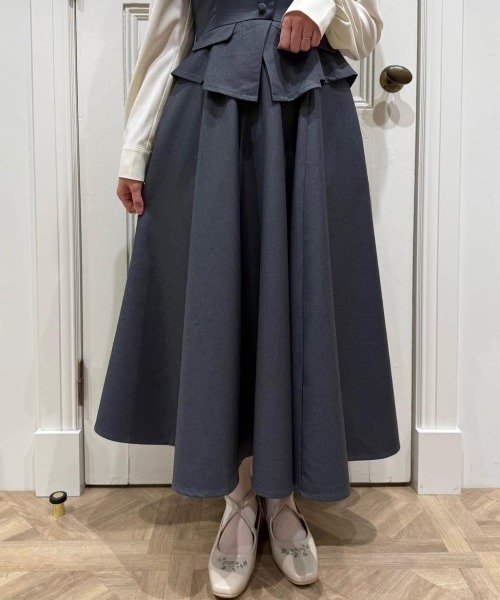 an another angelus（アンアナザーアンジェラス）の「ビスチェコンビキャミワンピース/fint フィント（ワンピース・レディース・ネイビー/グレー・FREE）」の21枚目の写真