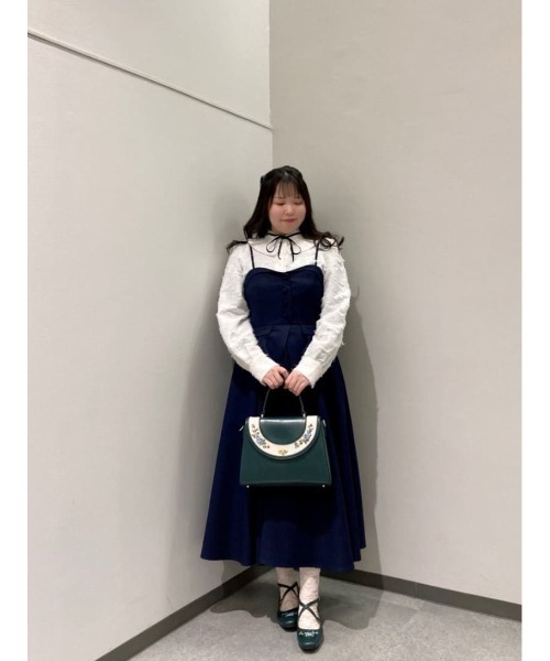 an another angelus（アンアナザーアンジェラス）の「ビスチェコンビキャミワンピース/fint フィント（ワンピース・レディース・ネイビー/グレー・FREE）」の22枚目の写真