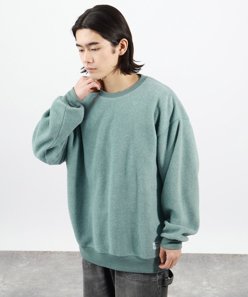 BAYFLOW(ベイフロー)の「フェードフリースプルオーバー(Tシャツ/カットソー・メンズ・ベージュ/チャコール/ピンク/グリーン・MEDIUM/LARGE)」の1枚目の写真