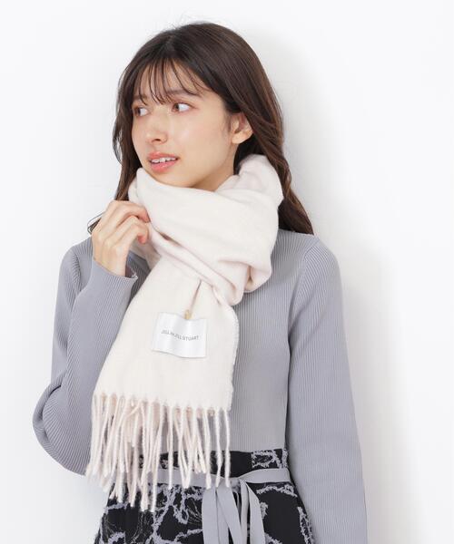 JILL by JILL STUART(ジルバイジルスチュアート)の「◇ハートトッピングストール/マフラー ギフト/プレゼント(マフラー・レディース・ホワイト/ブラウン/ピンク・FREE)」の13枚目の写真