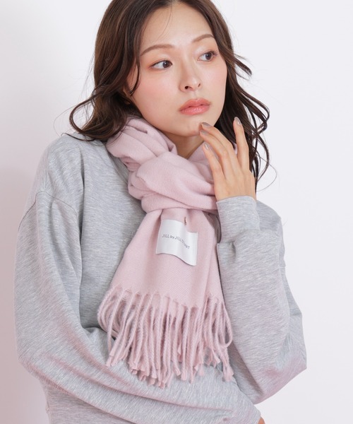 ◇ハートトッピングストール/マフラー ギフト/プレゼント（マフラー