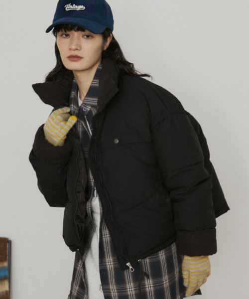 MERLOT 中綿ハーフジップコンビブルゾン 中綿ハーフジップコンビ