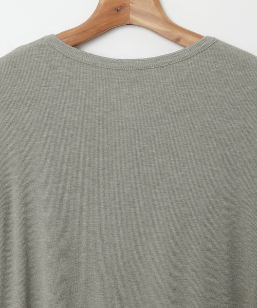 evernavy（エバーネイビー）の「テレコリブヘンリーネック長袖Tシャツ（Tシャツ/カットソー・レディース・ブラック/チョコ/グレー/ホワイト・M）」の20枚目の写真