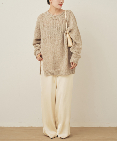 plage（プラージュ）の「double satin minimal パンツ（その他パンツ・レディース・アイボリー/モカ・34/36/38）」の14枚目の写真