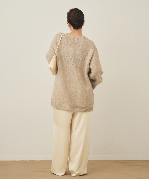 plage（プラージュ）の「double satin minimal パンツ（その他パンツ・レディース・アイボリー/モカ・34/36/38）」の16枚目の写真