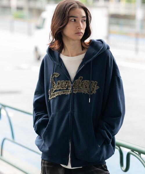 WEGO/レオパードワッペンダブルZIPパーカー（パーカー）｜WEGO