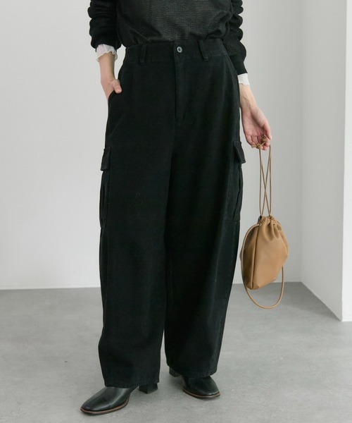 セール】ヴィンテージライクカーブシルエットカーゴパンツ（カーゴ