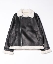 フェイクムートンダブルジャケット