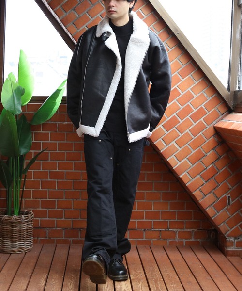 フェイクムートンダブルジャケット（ブルゾン）｜8(eight)（エイト