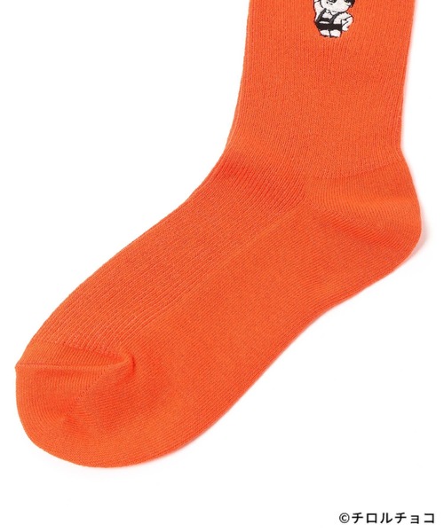 LEPSIM（レプシィム）の「【OPEN記念／チロルチョコ×LEPSIM】チロル坊やソックス　603856（ソックス/靴下・レディース・オレンジ/ブラウン/アイボリー・ONE SIZE）」の7枚目の写真