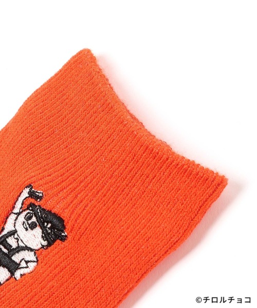 LEPSIM（レプシィム）の「【OPEN記念／チロルチョコ×LEPSIM】チロル坊やソックス　603856（ソックス/靴下・レディース・オレンジ/ブラウン/アイボリー・ONE SIZE）」の13枚目の写真