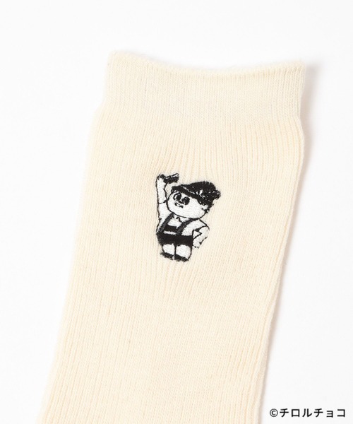 LEPSIM（レプシィム）の「【OPEN記念／チロルチョコ×LEPSIM】チロル坊やソックス　603856（ソックス/靴下・レディース・オレンジ/ブラウン/アイボリー・ONE SIZE）」の14枚目の写真