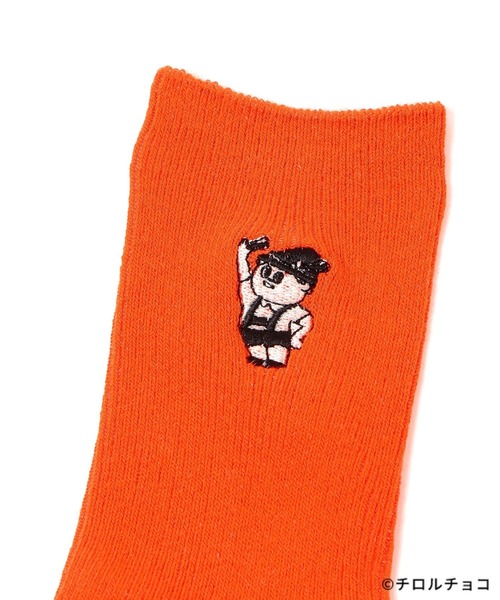 LEPSIM（レプシィム）の「【OPEN記念／チロルチョコ×LEPSIM】チロル坊やソックス　603856（ソックス/靴下・レディース・オレンジ/ブラウン/アイボリー・ONE SIZE）」の16枚目の写真
