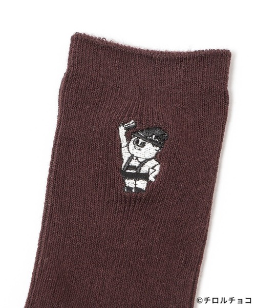 LEPSIM（レプシィム）の「【OPEN記念／チロルチョコ×LEPSIM】チロル坊やソックス　603856（ソックス/靴下・レディース・オレンジ/ブラウン/アイボリー・ONE SIZE）」の9枚目の写真