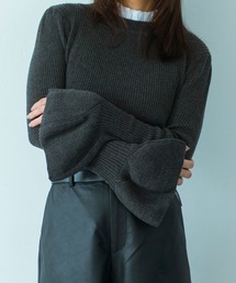 AJUGA. | 【12月中旬お届け予約商品】2WAYメロウハイネック衿付きニット(ニット/セーター)