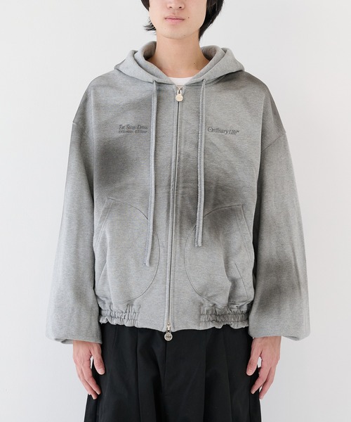 SHINYAKOZUKA（シンヤコヅカ）の「【SHINYAKOZUKA/シンヤコズカ】別注 ORDINARY OLD STYLE ZIP HOODIE（パーカー・メンズ・ホワイト/ブラック・S/M）」の8枚目の写真