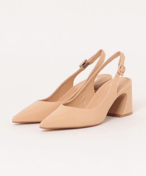 CARRANO(カラーノ)の「【CARRANO】ポインテッドバックストラップパンプス(61301C)(パンプス・レディース・ベージュ・37/38)」の1枚目の写真