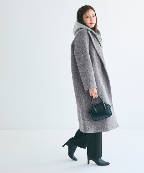 coca（coca）（コカ）の「カーリーボアコート（その他アウター・レディース・キャメル/グレー・L/M）」の6枚目の写真