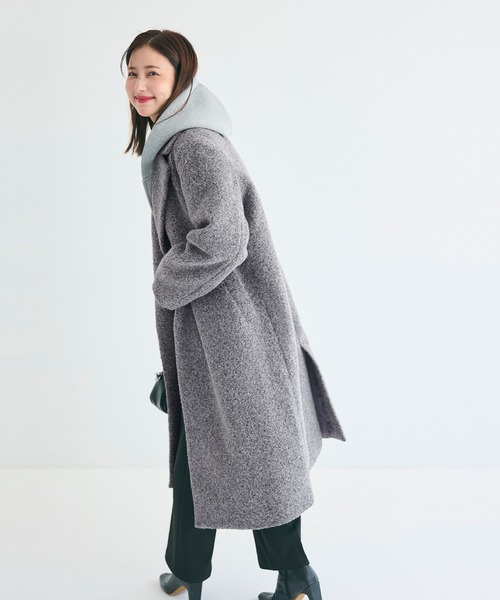 coca（coca）（コカ）の「カーリーボアコート（その他アウター・レディース・キャメル/グレー・L/M）」の7枚目の写真