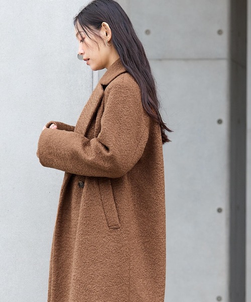 coca（coca）（コカ）の「カーリーボアコート（その他アウター・レディース・キャメル/グレー・L/M）」の11枚目の写真