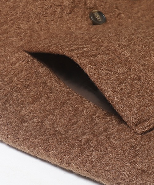 coca（coca）（コカ）の「カーリーボアコート（その他アウター・レディース・キャメル/グレー・L/M）」の15枚目の写真